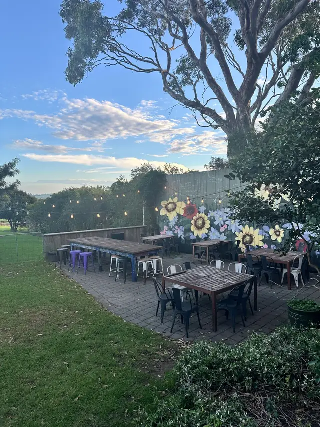 Outside Lower seating area at Harvest Milton