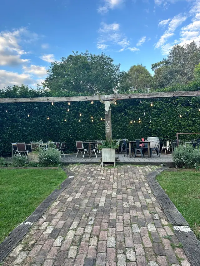 Outside Upper seating area at Harvest Milton
